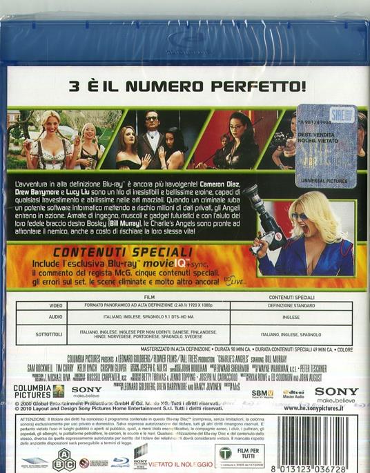 Charlie's Angels di McG - Blu-ray - 2