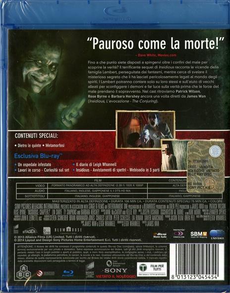 Oltre i confini del male. Insidious 2 (Blu-ray) di James Wan - Blu-ray - 2