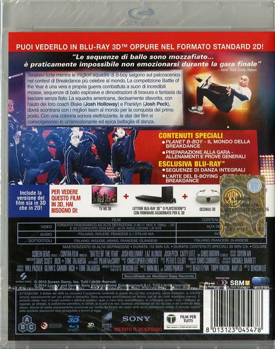 Battle of the Year 3D. La vittoria è in ballo (Blu-ray + Blu-ray 3D) di Benson Lee - 2