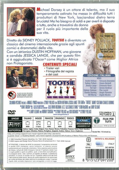 Tootsie<span>.</span> Special Edition di Sydney Pollack - DVD - 2