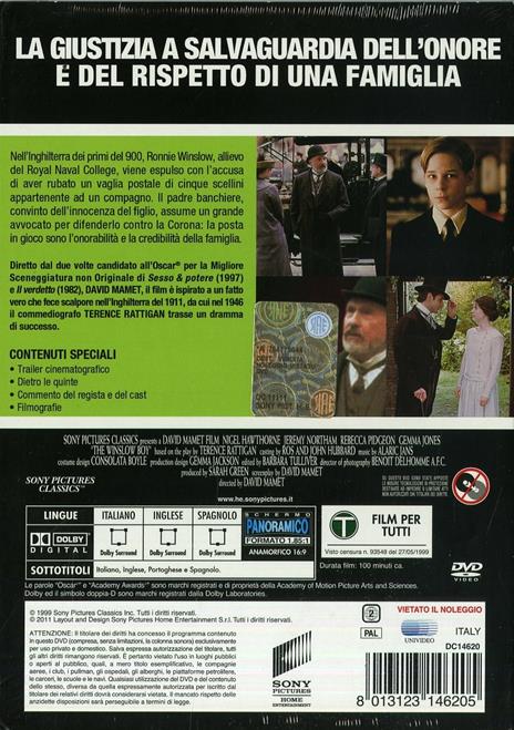 Il caso Winslow di David Alan Mamet - DVD - 2