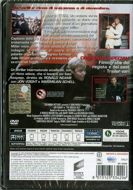 Dossier Odessa di Ronald Neame - DVD - 2