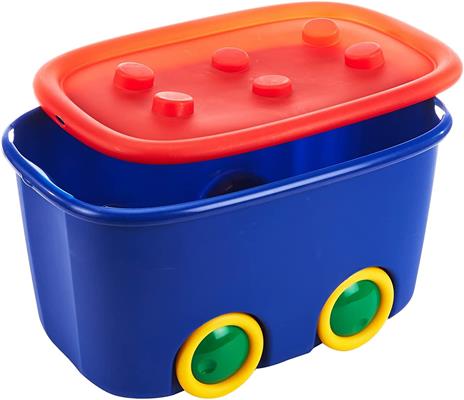 Keter 8630000 Funny Box Alto, L, 58 X 38.5 X 32 H, Multicolore, 58x38.5x32 cm - 2