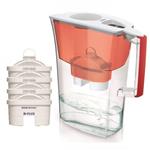 Laica LC1017 filtro d'acqua Brocca Rosso, Trasparente 3 L