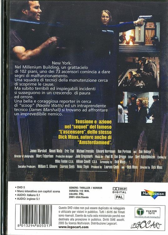 Down. Discesa infernale di Dick Maas - DVD - 2