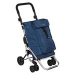 Foppapedretti Go Up Borsa trolley Alluminio, Nero, Blu marino