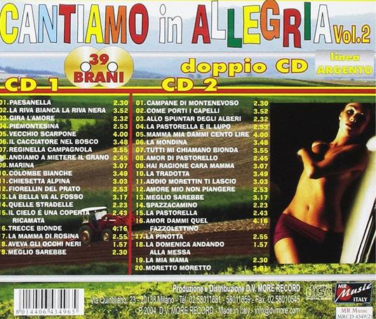 Cantiamo in allegria vol.2 - CD Audio - 2