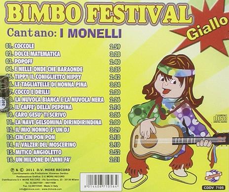 Bimbo Festival Giallo - CD Audio di Monelli - 2