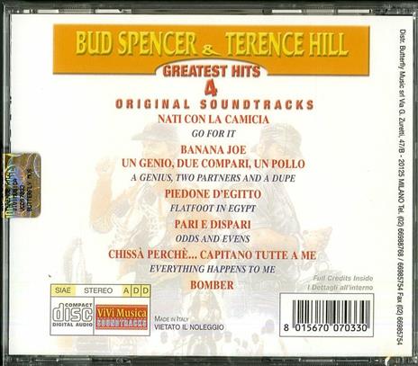 Bud Spencer & Terence Hill Greatest Hits 4 (Colonna sonora) - CD Audio - 2