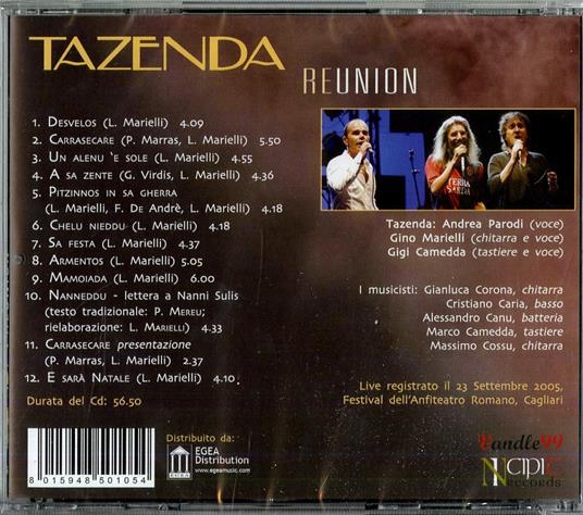 Reunion - CD Audio di Tazenda - 2