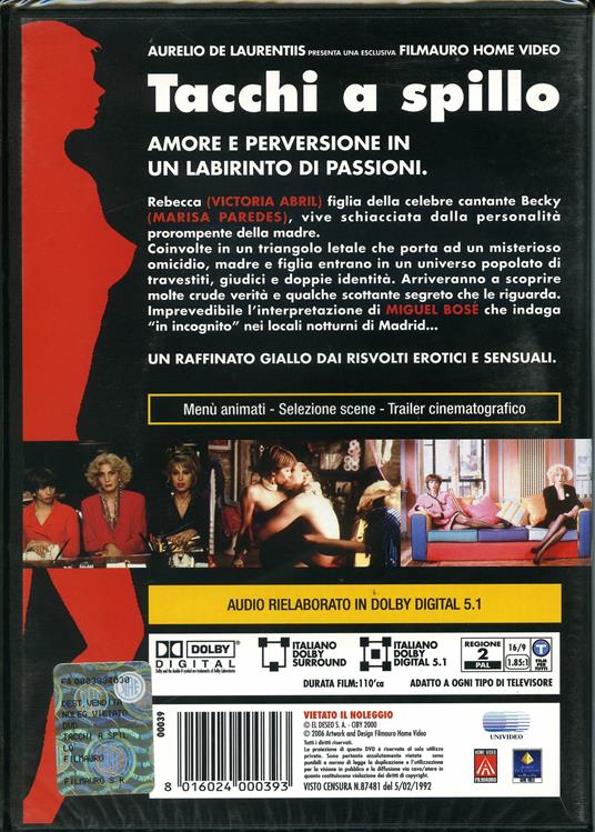 Tacchi a spillo - DVD - Film di Pedro Almodóvar Drammatico | laFeltrinelli