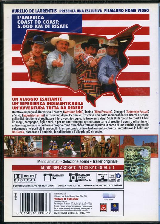 Sognando la California di Carlo Vanzina - DVD - 2