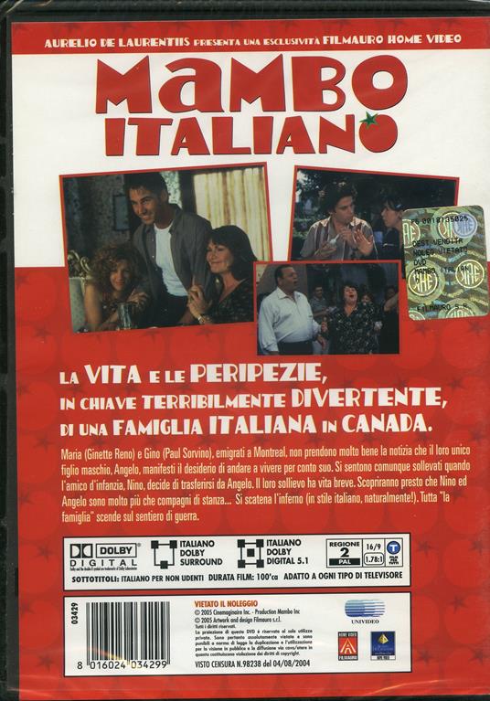 Mambo italiano di Emile Gaudreault - DVD - 2