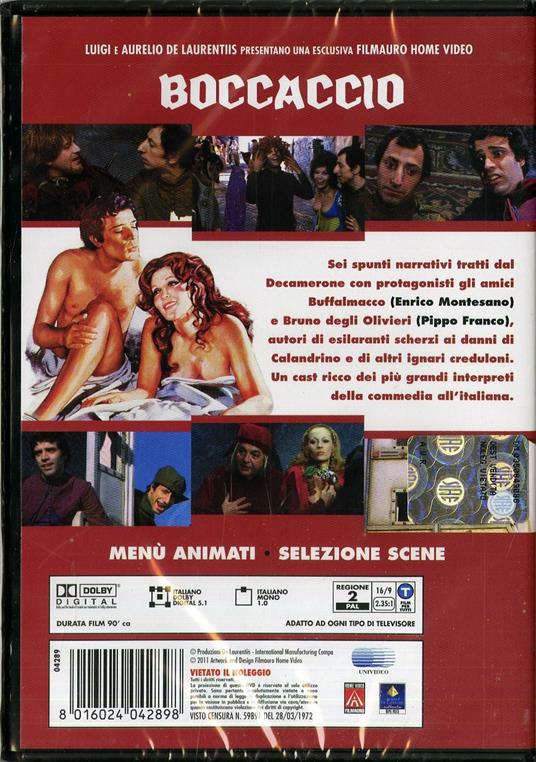 Boccaccio di Bruno Corbucci - DVD - 2