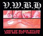 Lines Of Black Nylons And Red Cut