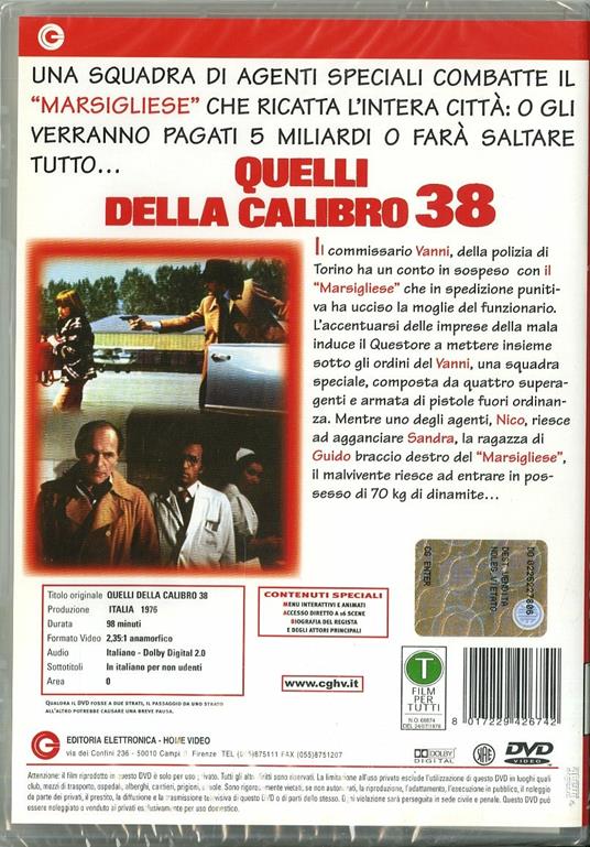 Quelli della calibro 38 di Massimo Dallamano - DVD - 2