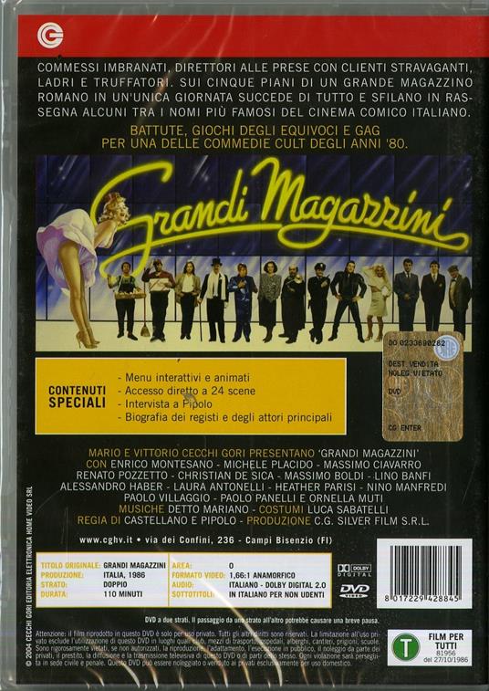 Grandi magazzini di Franco Castellano,Pipolo - DVD - 2