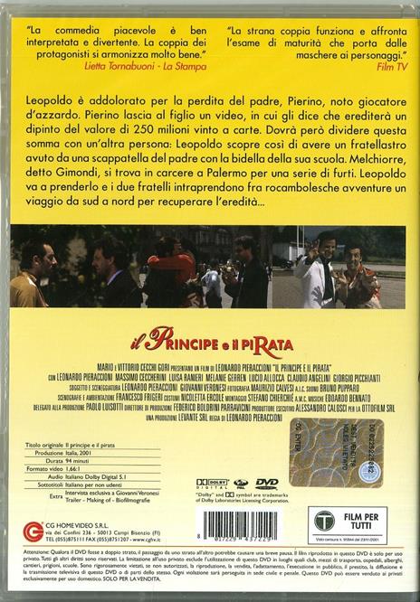 Il principe e il pirata di Leonardo Pieraccioni - DVD - 2