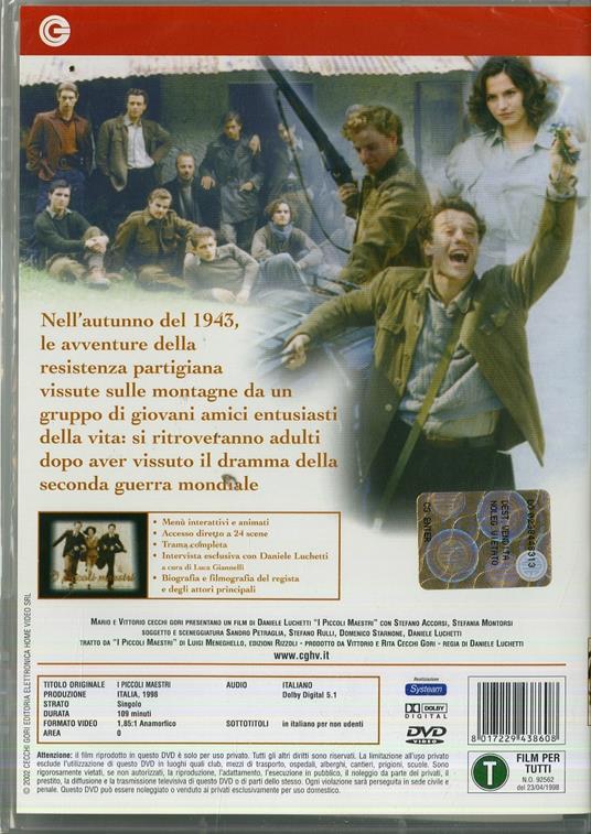 I piccoli maestri di Daniele Luchetti - DVD - 2