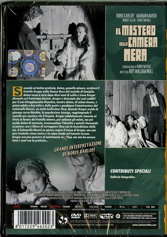 Il mistero della camera nera di Roy William Neill - DVD - 2