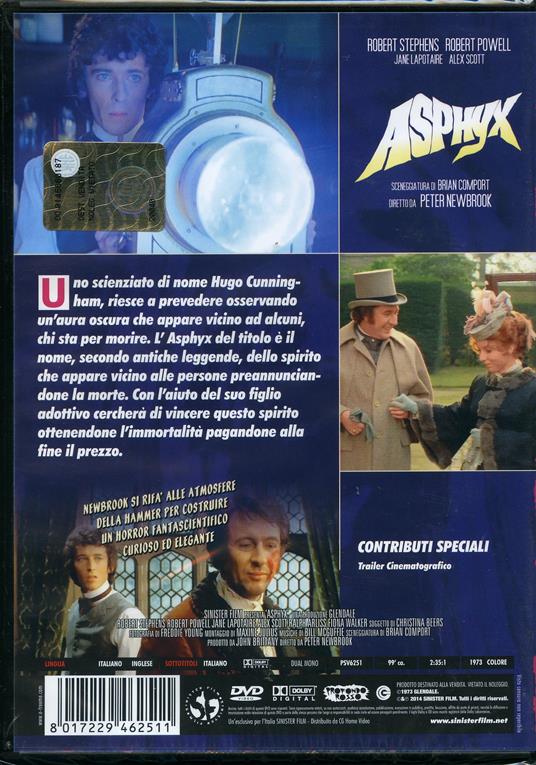 Asphyx di Peter Newbrook - DVD - 2