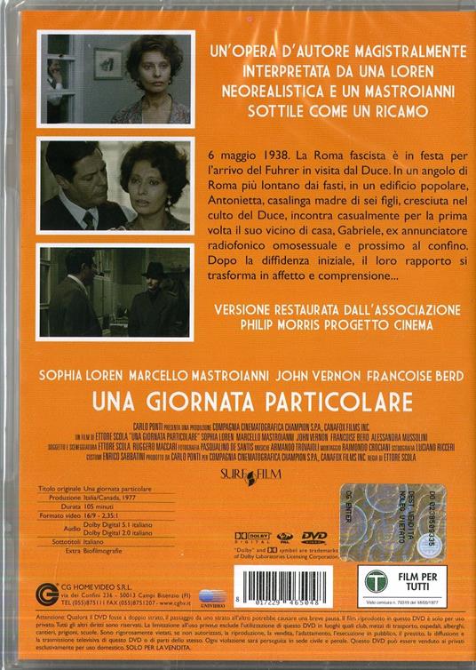 Una giornata particolare di Ettore Scola - DVD - 2