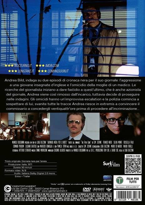 Giornata nera per l'ariete (DVD) di Luigi Bazzoni - DVD - 2