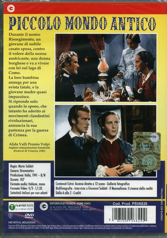 Piccolo mondo antico di Mario Soldati - DVD - 2