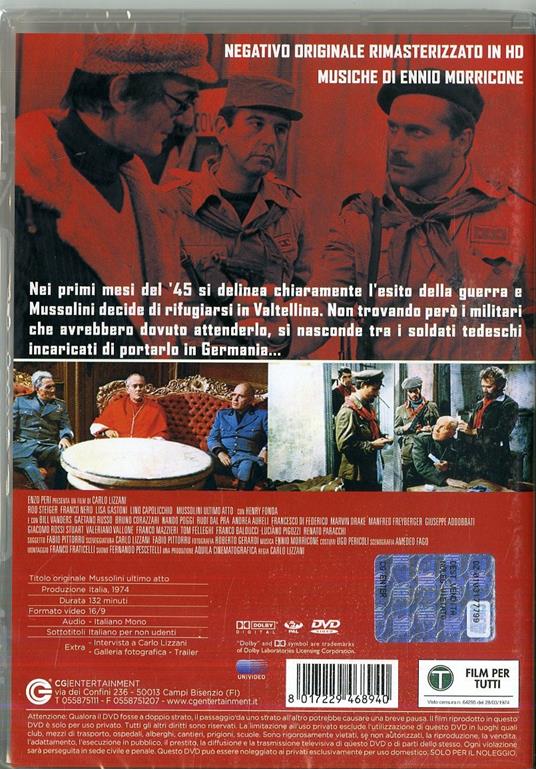 Mussolini. Ultimo atto (DVD) di Carlo Lizzani - DVD - 7