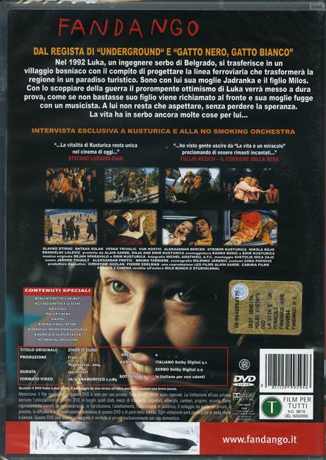 La vita è un miracolo di Emir Kusturica - DVD - 2