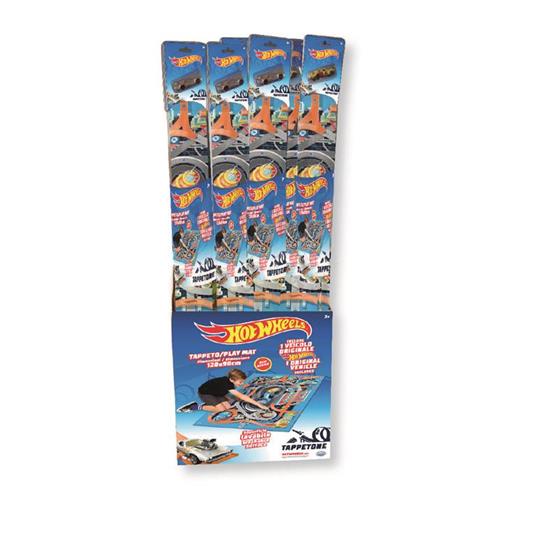 Hot Wheels. Tappetone gioco 120 x 90 cm con 1 Auto - 3