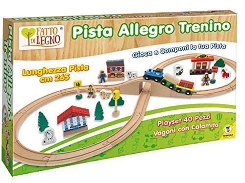 Pista Allegro Trenino In Legno 40 pezzi - 3