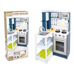 Cucina Angolare Legno H.100Cm Con Accesori