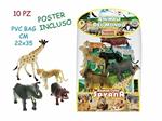 Animali Savana Con Poster 10 Pz