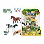 Animali Fattoria Con Poster 10 Pz