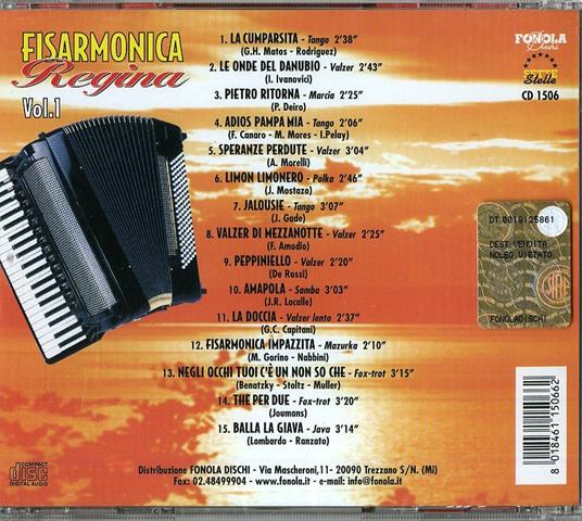 Fisarmonica regina vol.1 - CD Audio - 2