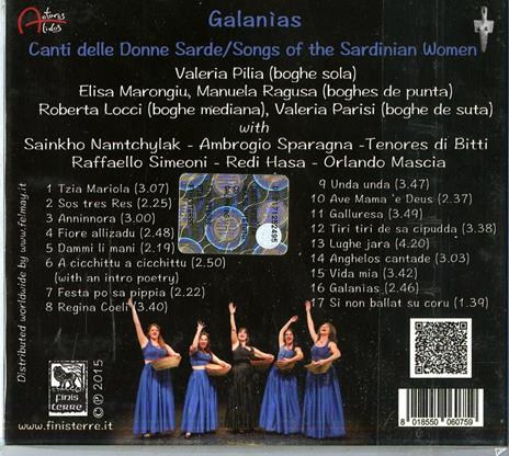 Galanias. Canti delle donne sarde - CD Audio di Actores Alidos - 2