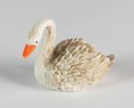 1 Cigno In Resina 6,5X3X5Cm Statuina Presepe