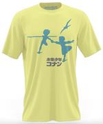 T-Shirt Unisex Tg. L. Conan, Il Ragazzo Del Futuro: Run Yellow