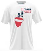 T-Shirt Unisex Tg. L. Conan, Il Ragazzo Del Futuro: Fly White