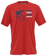 T-Shirt Unisex Tg. M. Conan, Il Ragazzo Del Futuro: Kiss Red