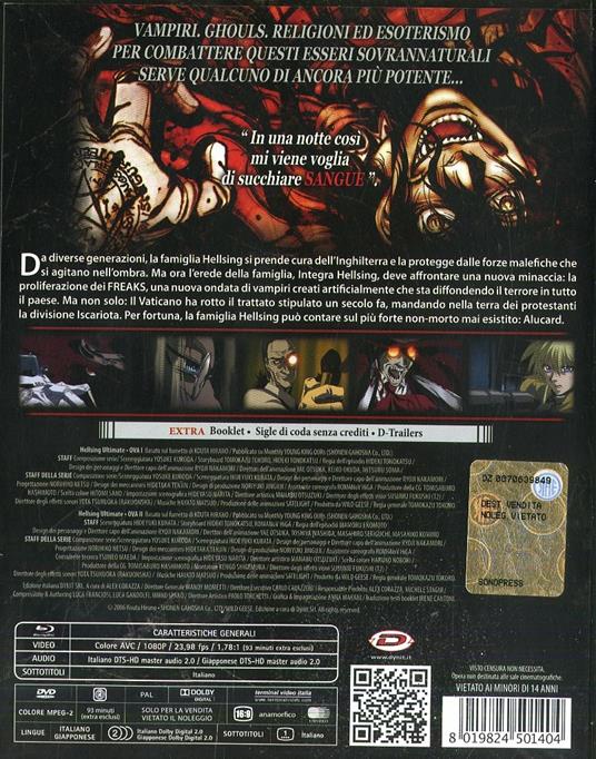 Hellsing Ultimate Vol. 1 Ova 1-2 (2 Blu-ray) di Yasunori Urata - Blu-ray - 3