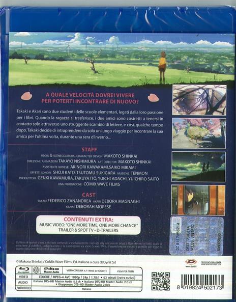 5 cm al secondo. Standard Edition (Blu-ray) di Makoto Shinkai - Blu-ray - 2
