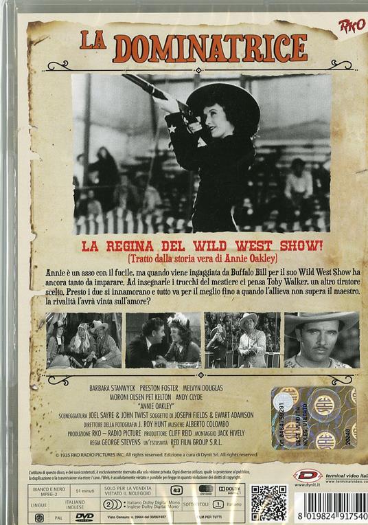 La dominatrice di George Stevens - DVD - 2