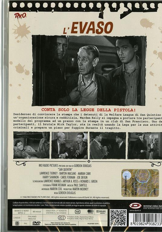 L' evaso di Gordon Douglas - DVD - 2