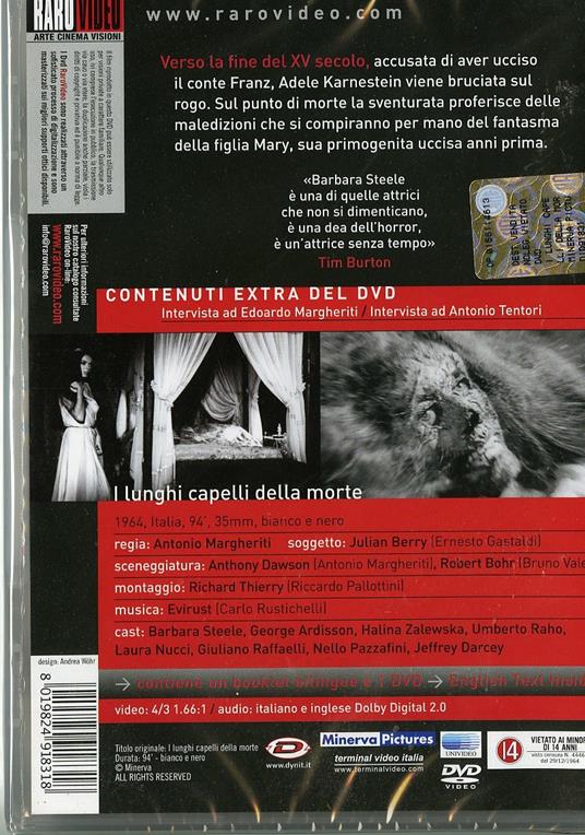 I lunghi capelli della morte di Anthony M. Dawson - DVD - 2