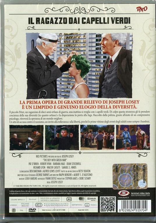 Il ragazzo dai capelli verdi di Joseph Losey - DVD - 2