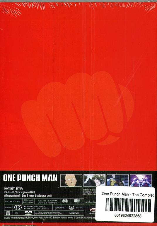 One Punch Man. Stagione 1 (3 DVD) di Shingo Natsume - DVD - 2