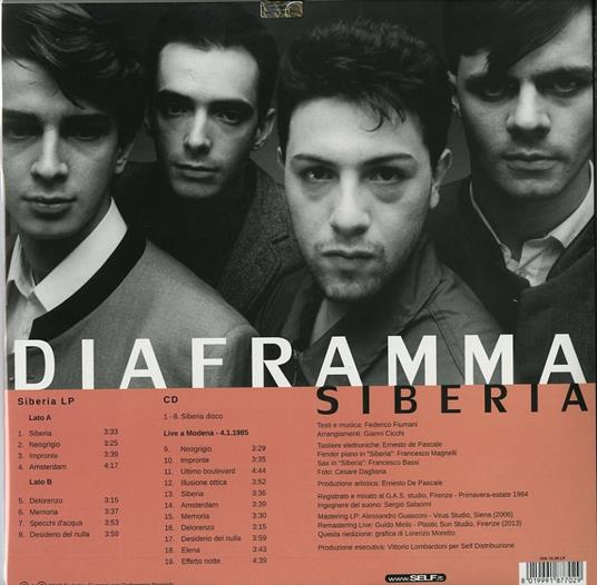 Siberia (Limited Edition) - Diaframma - Vinile | Feltrinelli