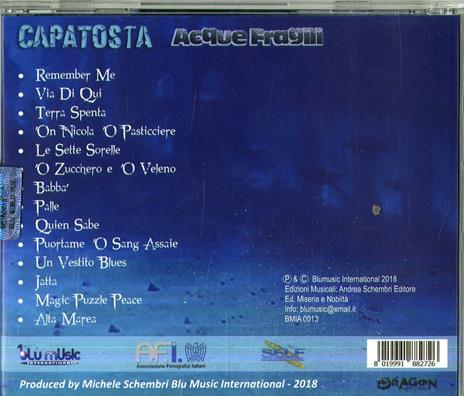 Acque fragili - CD Audio di Capatosta - 2